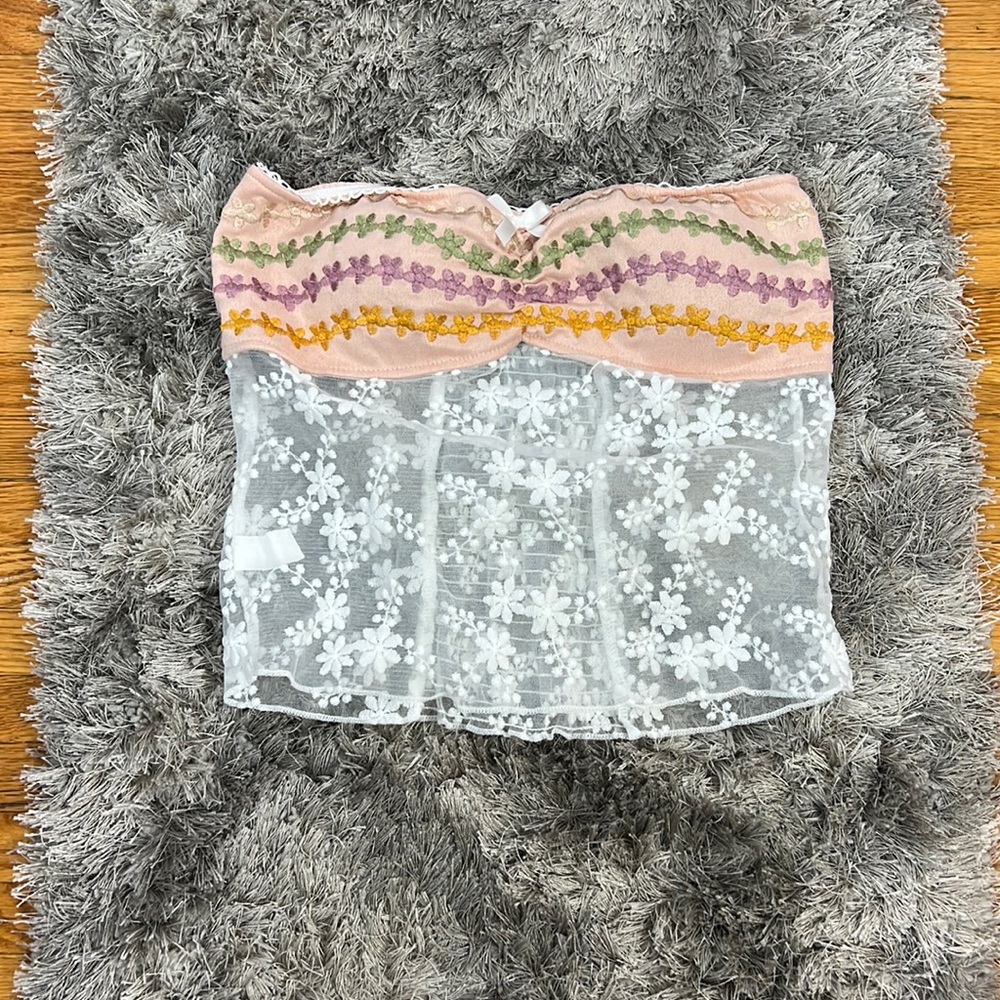 Flower Crop Corset